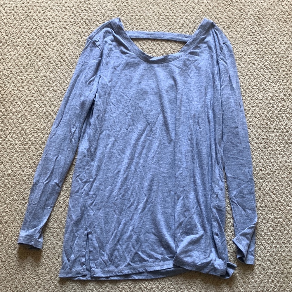 Athleta long sleeve open back